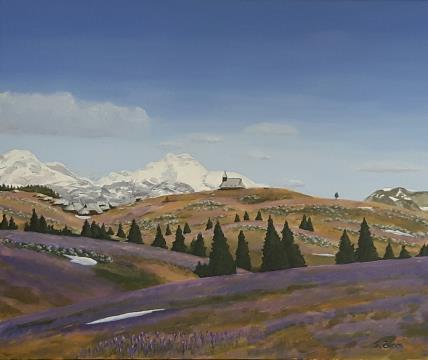 Pomlad (Akril-platno -2022) Silvester Zdovc